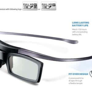 זוג משקפי תלת מימד Samsung x2 3D אקטיביים