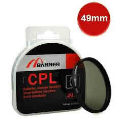 פילטר מקטב BANNER CPL 49mm (Polarizer) לעדשות – מצלמות דיגיטליות
