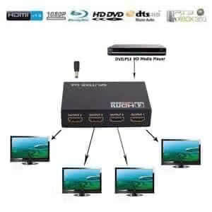 ספליטר HDMI – פיצול לעד 4 מסכים בחיבור HDMI Splitter