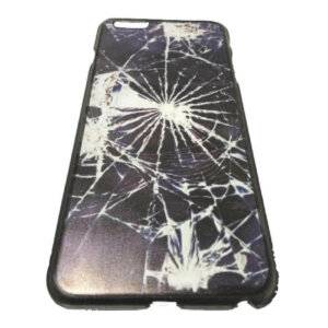 כיסוי מגן לאייפון 6+ / 6S+ פלוס מפלסטיק דגם זכוכית שבורה