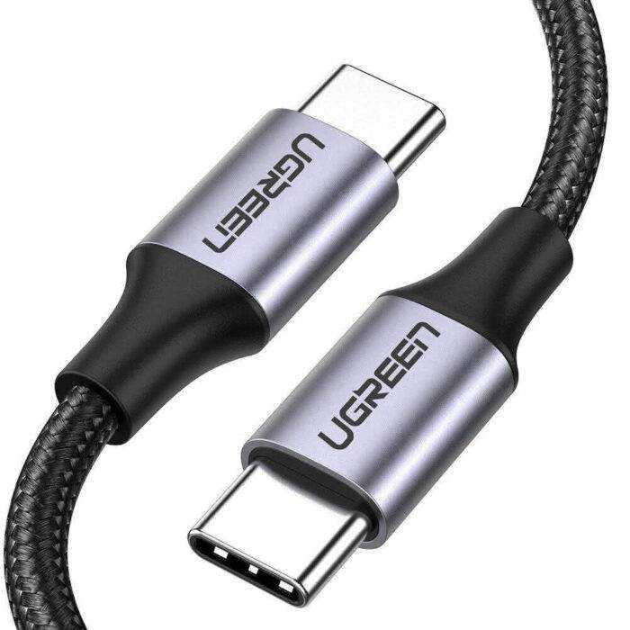 כבל טעינה וסנכרון UGREEN 60W USB-C - באורך 1 מטר